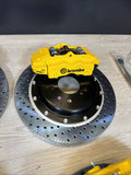 NEW 01-06 BMW E46 M3 BREMBO Big Brake Kit Yellow Calipers Rotors Set Plug Play