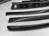 08-13 BMW E92 E93 M3 Interior Trim Set Dash Door Cards Gloss Carbon Fiber