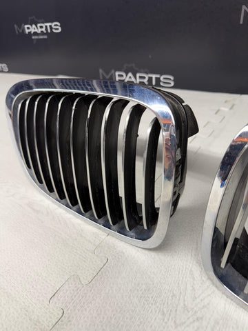BMW OEM 01-06 E46 M3 Front Kidney Grilles Chrome 51138208685 51138208686
