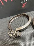 15-20 BMW F80 F82 F83 M3 M4 Exhaust Downpipes To Midpipe Clamps OEM Genuine