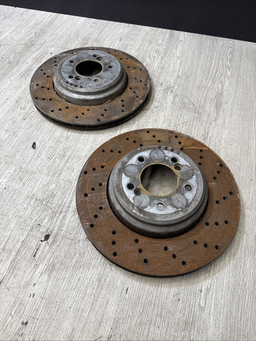 08-13 BMW E90 E92 E93 M3 Rear Brakes Rotors 2283803 2283804 Zimmerman