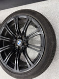 08-13 OEM BMW E90 E92 E93 M3 19” Wheels Rims Style 220M Black 19x8.5 19x9.5