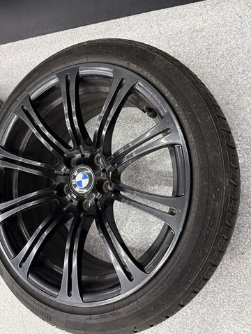 08-13 OEM BMW E90 E92 E93 M3 19” Wheels Rims Style 220M Black 19x8.5 19x9.5