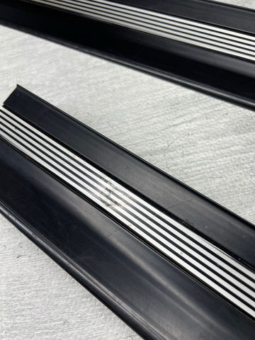 96-99 BMW E36 M3 Coupe Door Sills Trims Pair Black OEM