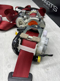 15-24 Porsche Macan Seat Belts Seatbelts Strap Red Set