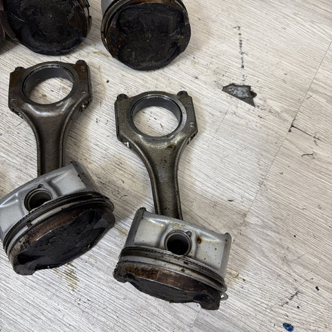 1996-2000 BMW S52 Engine Piston and Connecting Rod Set of 6 E36 M3 Z3M OEM