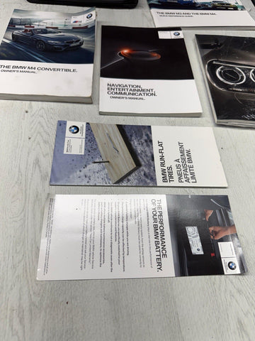 OEM BMW 15-20 F83 M4 CONVERTIBLE OWNERS MANUAL BOOK BOOKS BOOKLETS POUCH