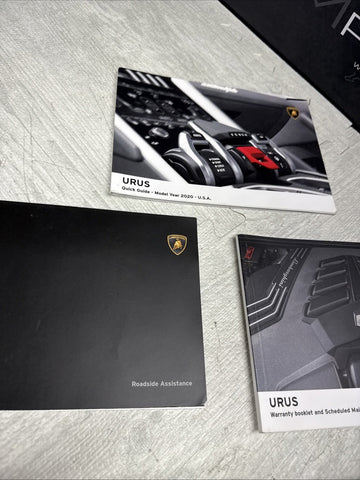 20-24 LAMBORGHINI URUS Books OWNER'S Manual Handbook Set Case OEM