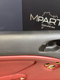 01-06 BMW E46 M3 FRONT LEFT DRIVER SIDE DOOR PANEL CARD IMOLA RED OEM