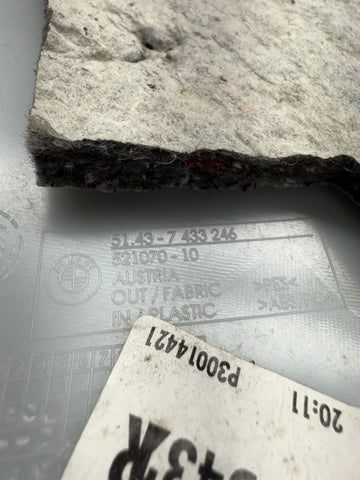 19-24 BMW G20 G80 330I M340I M3 REAR C PILLAR PILLARS TRIMS BLACK