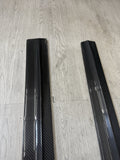 (PICKUP ONLY) 15-21 BMW F87 M2 Carbon Fiber Side Skirt Extensions RWCARBON
