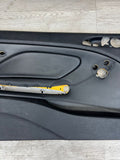 01-06 BMW E46 M3 DRIVER LEFT SIDE DOOR PANEL CARD BLACK OEM