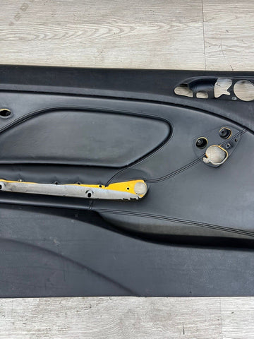 01-06 BMW E46 M3 DRIVER LEFT SIDE DOOR PANEL CARD BLACK OEM