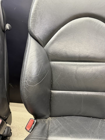 BMW E46 M3 01-06 Napa Black Coupe Front Seats Powered Heated *Notes*