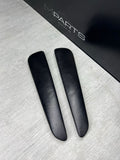 BMW E46 325 330 M3 Front Door Upper Armrest Pads Nappa Black