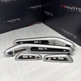 01-06 BMW E46 M3 Convertible Interior Armrests Trim Set Brushed Aluminum