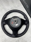 REWRAPPED Perforated BMW Steering Wheel 01-06 E46 M3 Stock MANUAL 32342282020