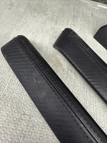 08-13 BMW E92 E93 M3 Interior Trim Set Carbon Leather OEM Genuine *4 Broken Tabs