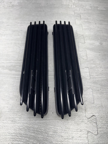 01-06 BMW E46 M3 BLACK Right Left Fender Vents Grilles Grills Trims NO EMBLEMS