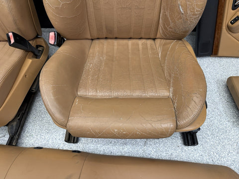 BMW 00-03 E39 M5 Sedan Front & Rear Seats Leather Heated Caramel