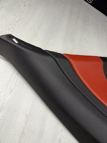 15-20 BMW F82 M4 COUPE REAR RIGHT TRIM PANEL CARD MERINO SAKHIR ORANGE