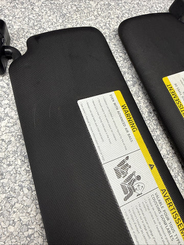 BMW 15-20 F80 F82 M3 M4 Front Sun Shade Visor Visors Set Black OEM