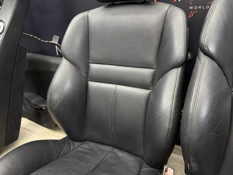 06-10 BMW E63 M6 Coupe Seats & Panels Leather Merino Seats Set Black 53k Miles