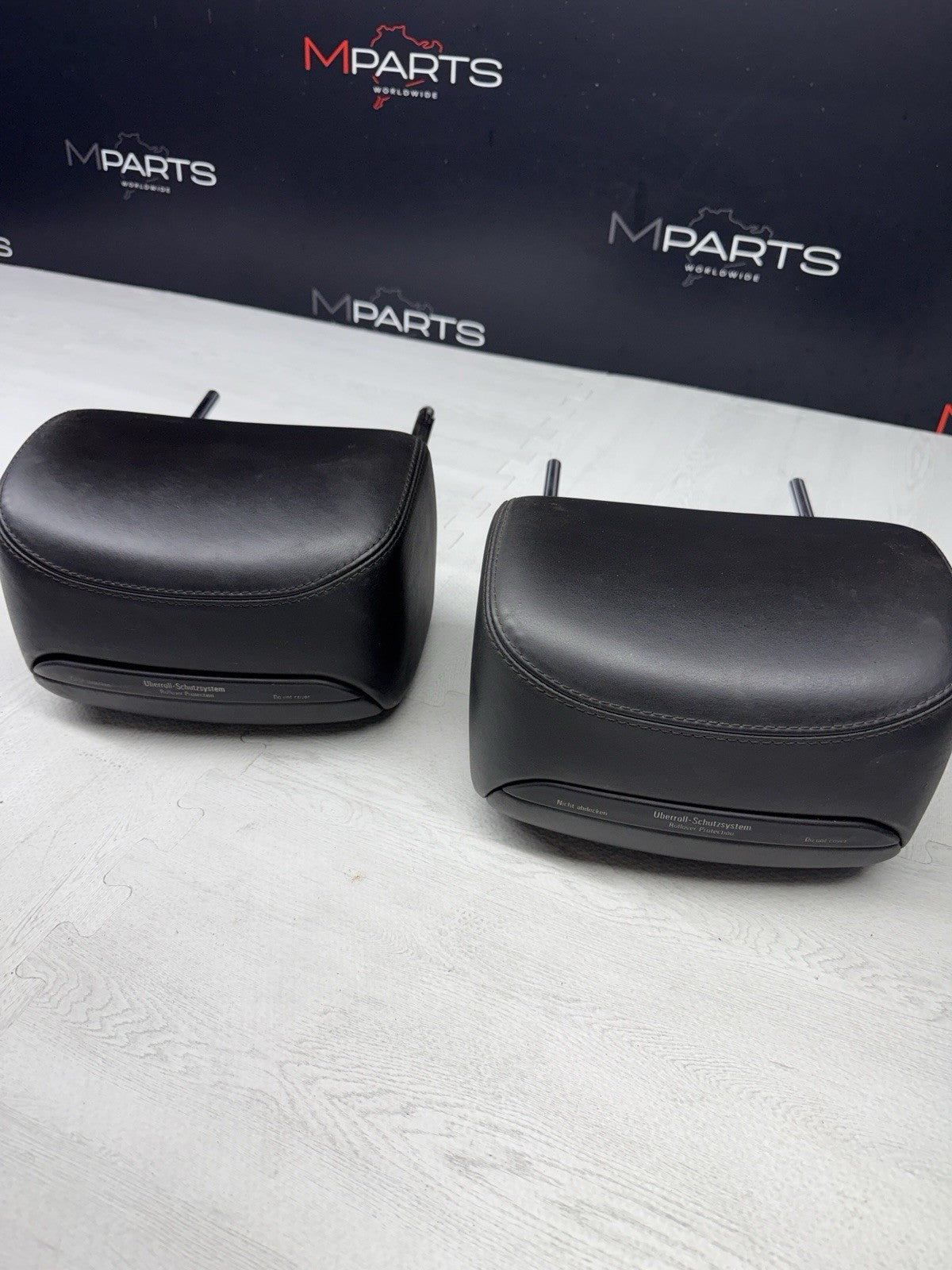 Head Rests Part 2001-2006 BMW E46 M3 Convertible Black Rear Headrests Head Rests Pair ...
