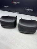 2001-2006 BMW E46 M3 Convertible Black Rear Headrests Head Rests Pair