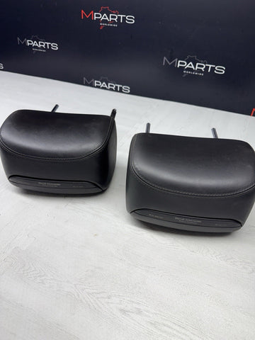 2001-2006 BMW E46 M3 Convertible Black Rear Headrests Head Rests Pair