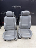 01-06 BMW E46 M3 Convertible Interior Front Heated Seats Gray Grey *Notes*