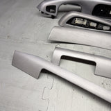 01-06 BMW E46 M3 Convertible Interior Armrests Trim Set Brushed Aluminum *Notes*