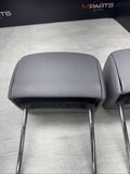 2001-2006 BMW E46 M3 Convertible Grey Rear Headrests Head Rests Pair OEM