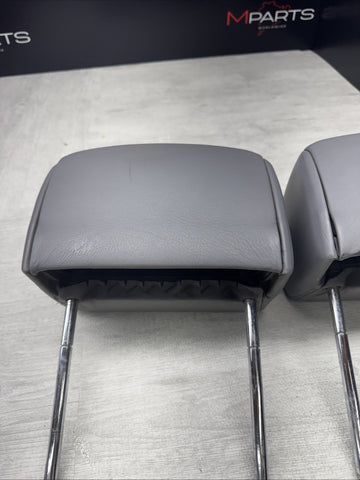 2001-2006 BMW E46 M3 Convertible Grey Rear Headrests Head Rests Pair OEM