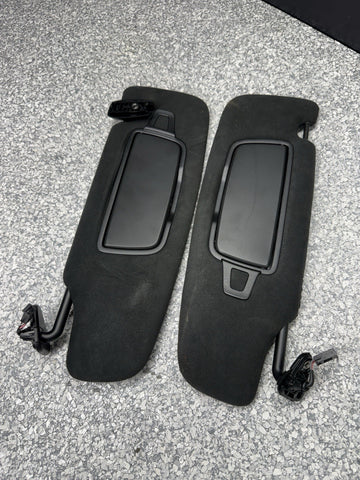 PORSCHE 718 CAYMAN ALCANTARA SUN VISOR SET PAIR CODE GT4 RS GT4RS