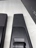 BMW 01-06 E46 Coupe B Pillar Pillars Trims Column Covers Pair Black