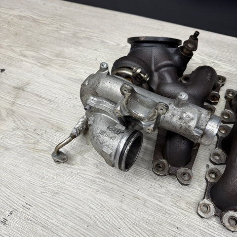 OEM BMW F80 F82 F83 F87 M2 M3 M4 S55 Engine Turbos Turbocharger Set 60k Miles