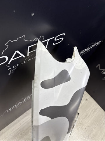 01-06 BMW E46 M3 Right Passenger Fender Alpine White Camouflage Wrap