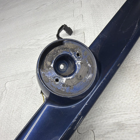 01-06 BMW E46 M3 Convertible Trunk Lid Grip Key Deck Handle Mystic Blue *Cracks*