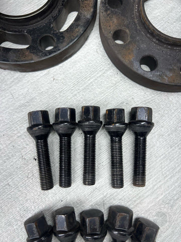 20MM Spacers + Extended Bolts PAIR 5x120 BMW E SERIES RENNSPORT