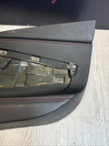 Right Passenger Door Card Panel Black / Red Stitching 19-23 Ferrari F8 Tributo