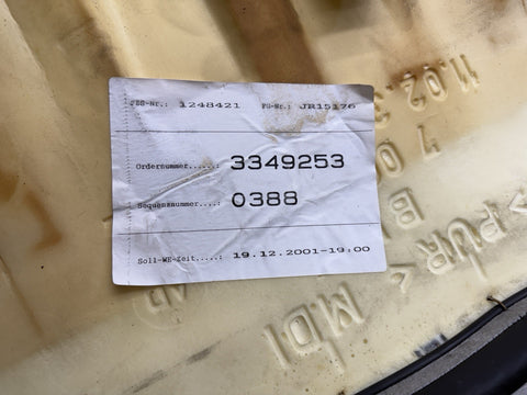 2001-2006 BMW E46 M3 Coupe Rear Seat Bottom Bench Nappa Black Leather OEM