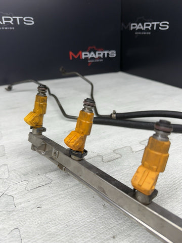BMW 96-99 E36 M3 S52 Fuel Rail + Orange Injectors + Lines