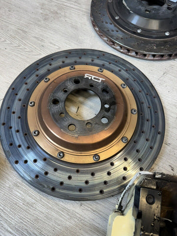 08-13 BMW E90 E92 E93 M3 BREMBO Big Brake Kit Calipers Rotors Set Used Plug Play