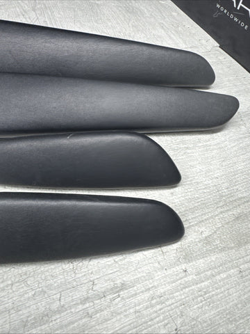 01-06 BMW E46 M3 Convertible Door Upper Arm Rest Armrest Pads Black *Notes*