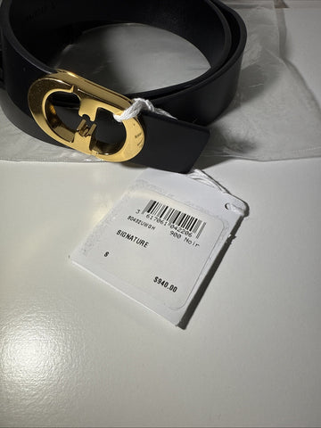 NEW Christian Dior Signature Logo Buckle Belt Women’s Black Small