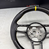 Porsche 911.1 GT3 2015 Steering Wheel Carbon Fiber PDK Carbon Trim Yellow