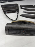 06-07 OEM BMW E63 E64 M6 Front Rear Door Dash Center Console Carbon Trim *Notes*