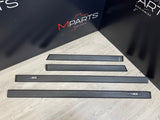 BMW E36 M3 Sedan 1992-1998 DOOR MOULDINGS TRIMS FRONT & REAR BLACK OEM