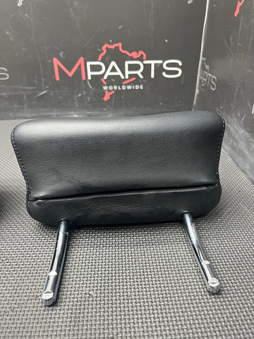 2001-2006 BMW E46 M3 Coup Rear Seat Headrests Black Leather OEM